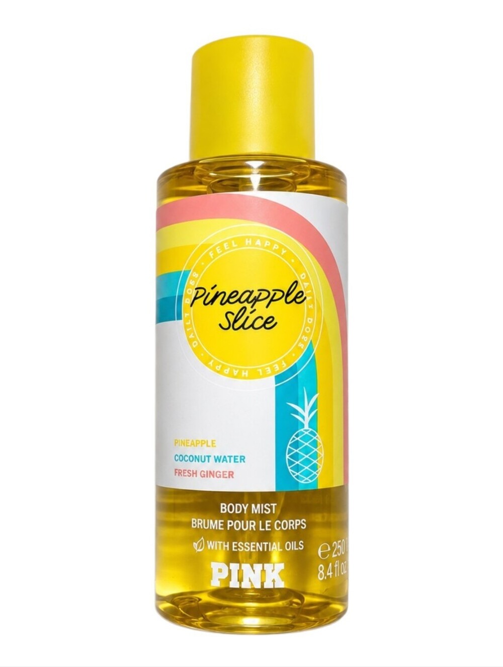 Victorias Secret PINK Limited Edition Pineapple Slice Body Spray Mist 8.4 oz NEW
